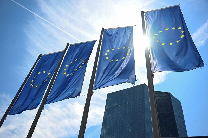 Euro zone inflation holds steady in April, service prices surge