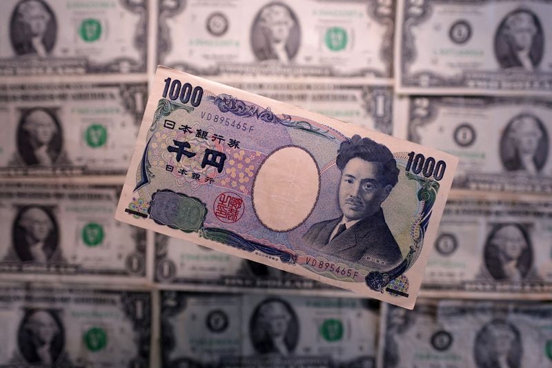 Yen drifts ahead of Japan bond auction, dollar steady
