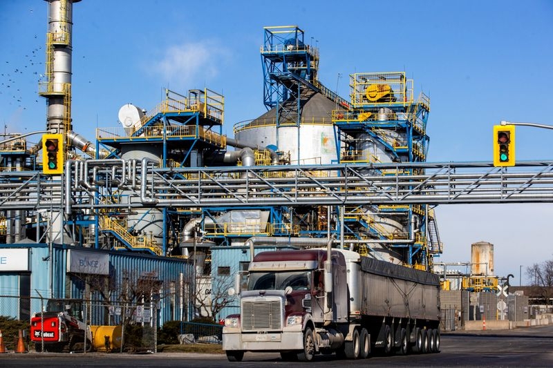 Bunge Q4 profit drops on weak oilseed processing margins