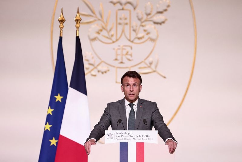 France's Macron to convene sectors hit by U.S. tariffs