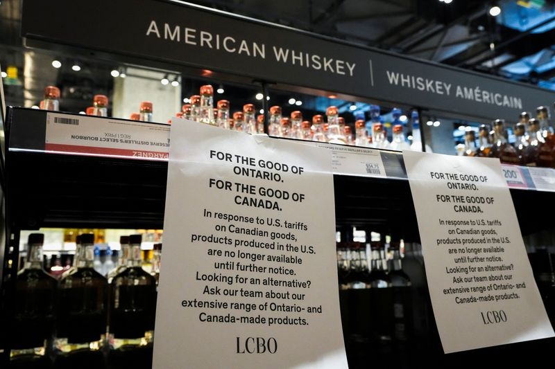 Canadian boycott of US spirits hurts broader alcohol sales, trade group says