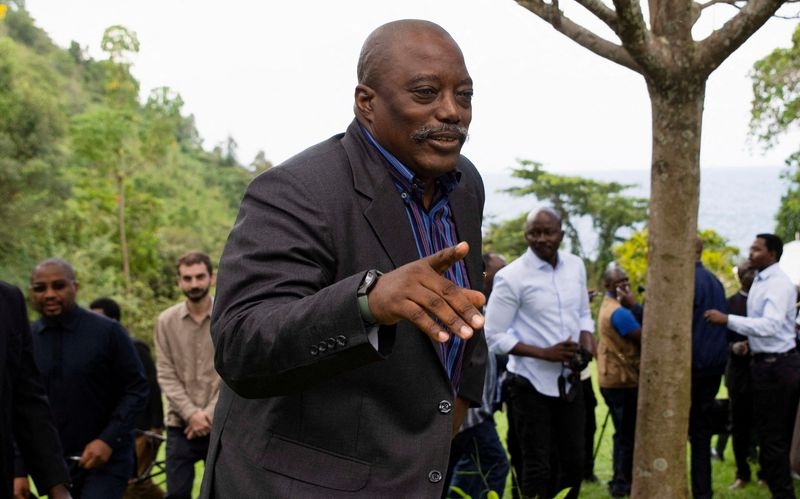 Congo ex-president Kabila makes first public appearance in rebel-held Goma