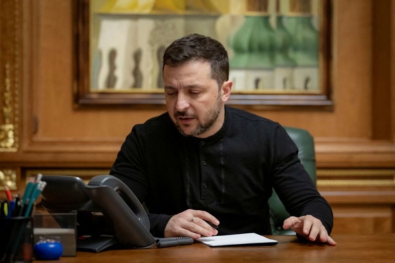Ukraine's Zelenskiy praises frontline result, appears to be near city of Pokrovsk