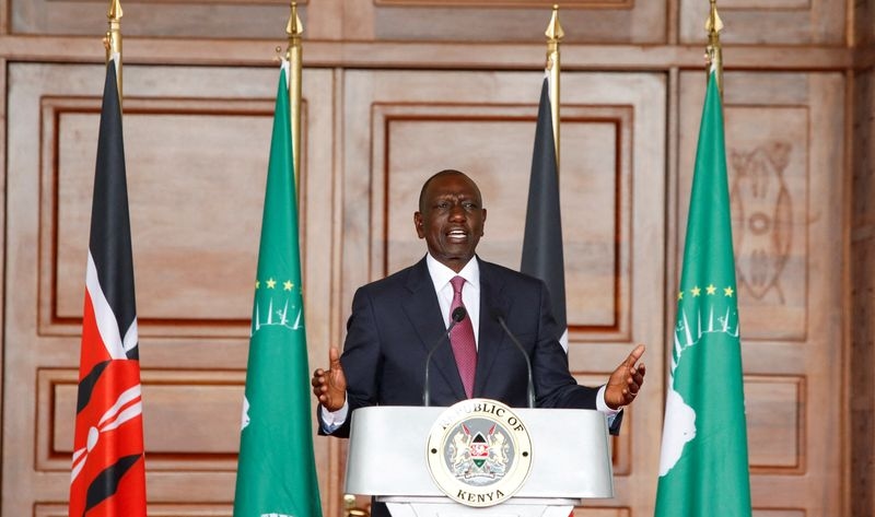 Kenya's president orders police to shoot violent protesters in the leg
