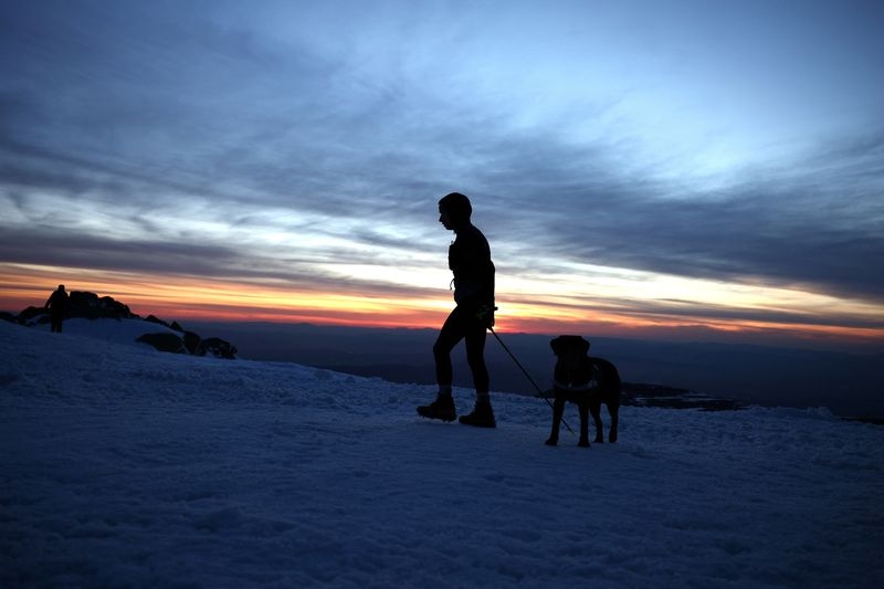 Blind Bulgarian runner defies sleep and exhaustion in 'Everesting' climbing challenge