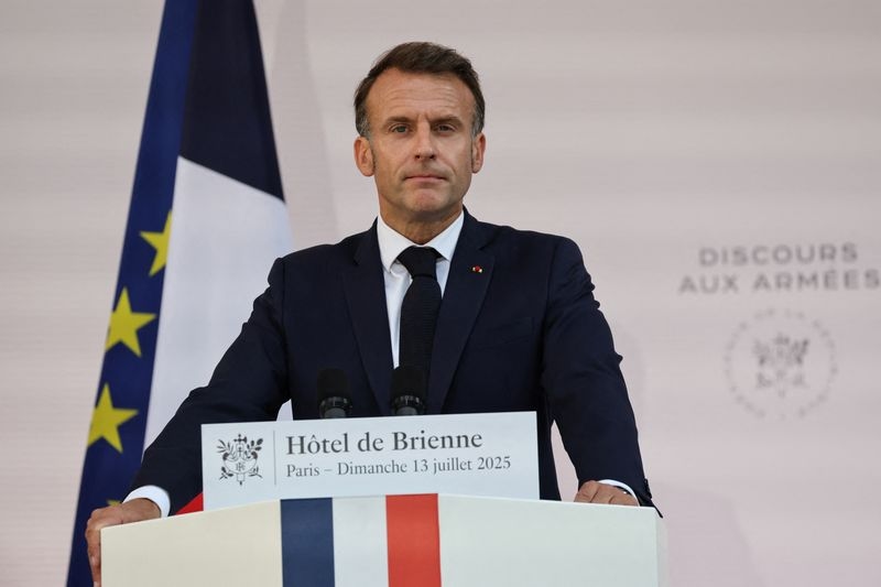 France's Macron announces plan to accelerate military spending