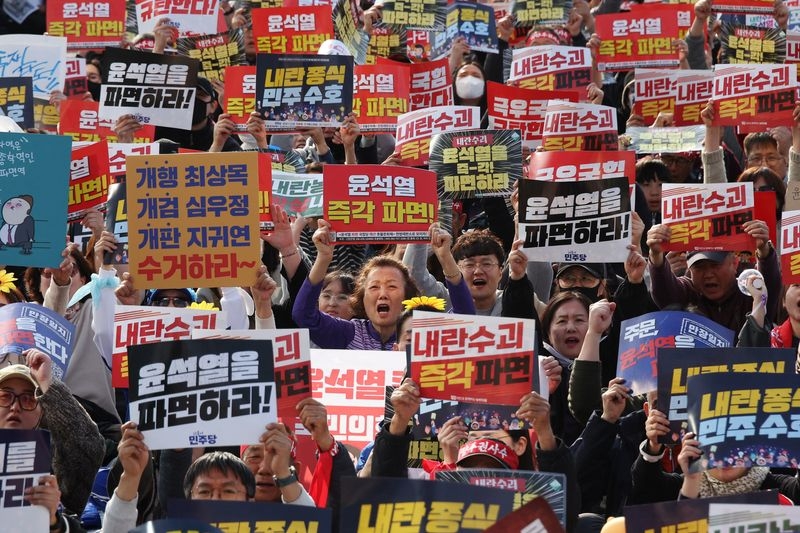 South Korea's opposition says delay of Yoon impeachment ruling is irresponsible