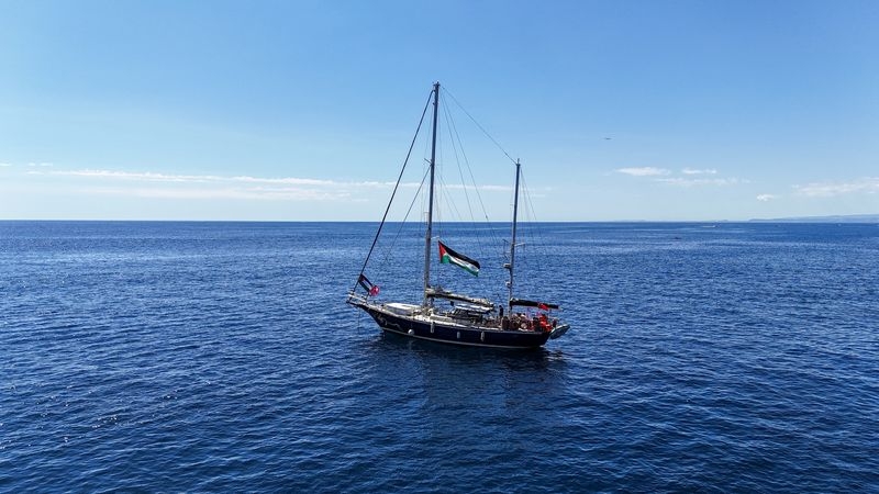 Nonprofit ship sets sail for Gaza after drone attack setback