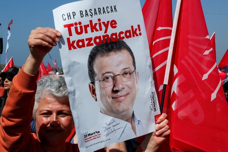 Turkish support firms for jailed mayor Imamoglu vs Erdogan, polls show
