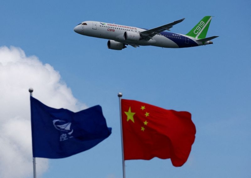 US suspends sales of some US technologies to China's airplane maker COMAC, New York Times reports