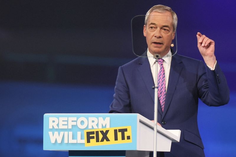 Farage's Reform UK picks TV presenter as new chairman