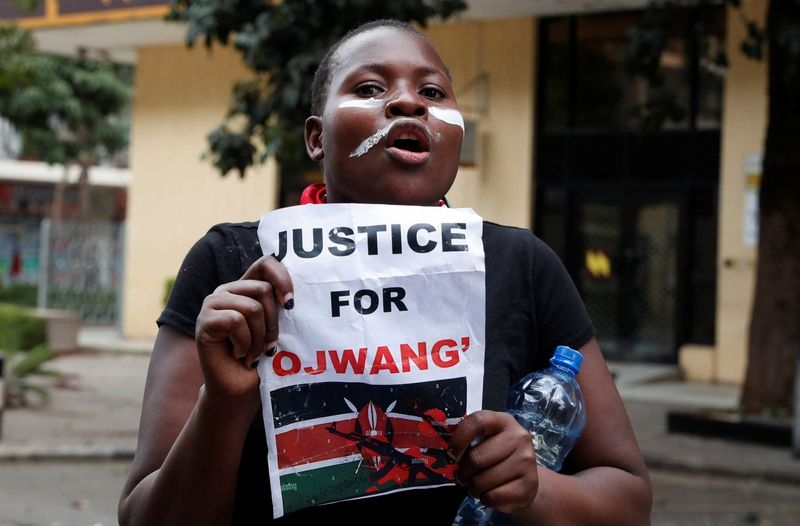 Senior Kenyan policeman arrested over death of blogger in custody