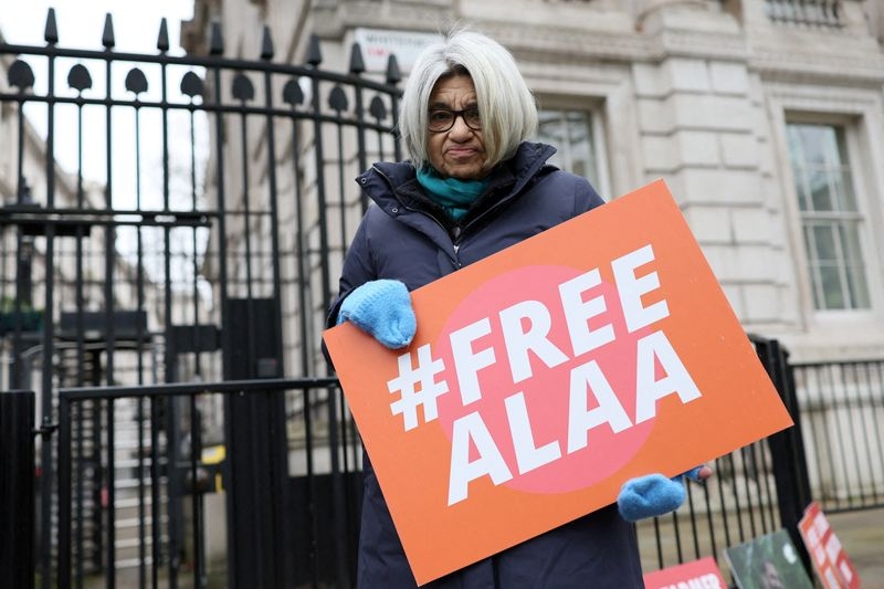 UK 'deeply concerned' about jailed Egyptian-British dissident's hunger-striking mother
