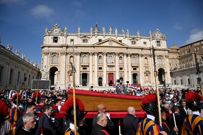 As Pope Francis lies in state, Catholics gather in Rome to say goodbye
