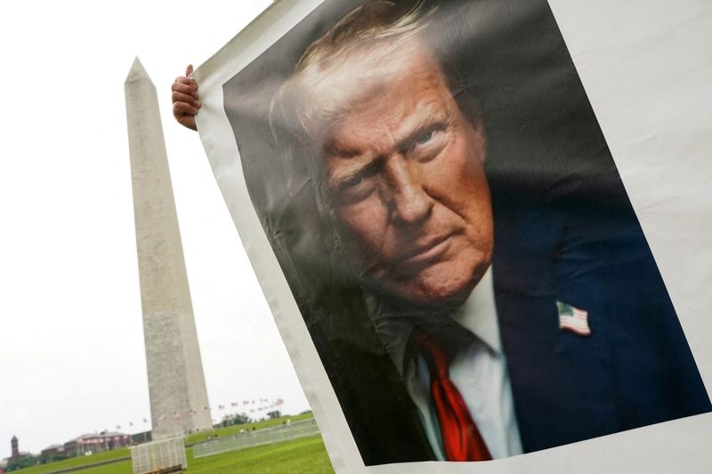 Protests, Middle East - and bad weather - may rain on Trump's military parade
