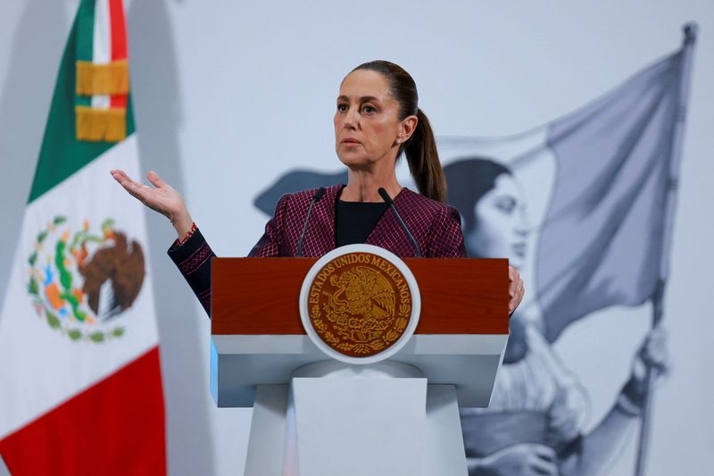 Mexico's Sheinbaum urges US to avoid immigration action at LA soccer game