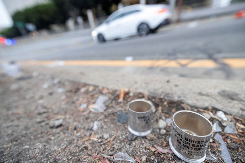 Factbox-What are the 'less lethal' weapons used by law enforcement in Los Angeles protests?