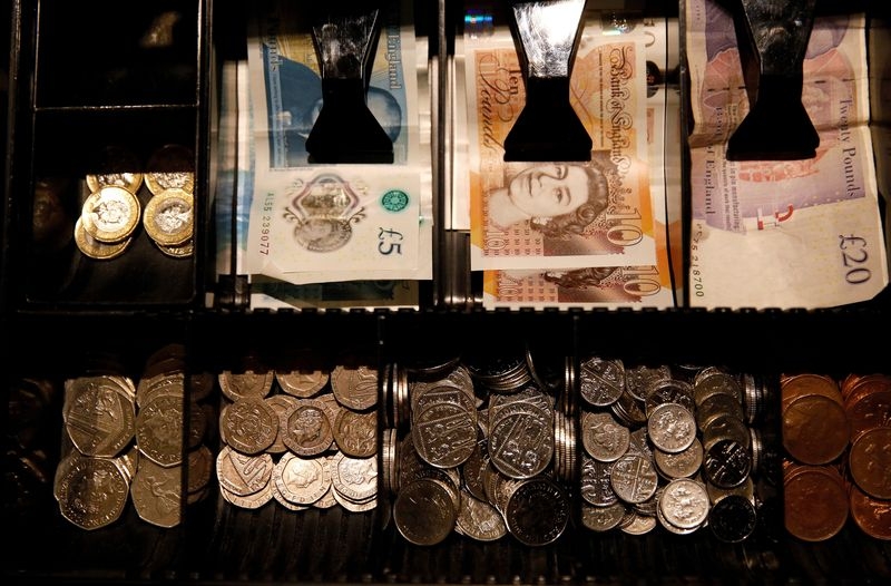 Sterling weakens versus dollar but stays close to over three-year high