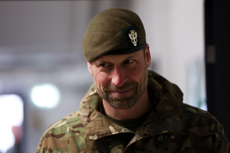 Prince William wears battle gear on visit to British troops in Estonia