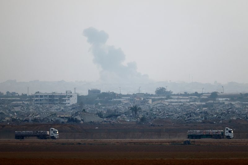 Israeli military kills 4 near aid distribution site in Gaza, medics say