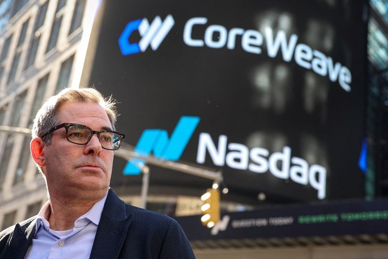 CoreWeave shares soar past IPO price on third trading day