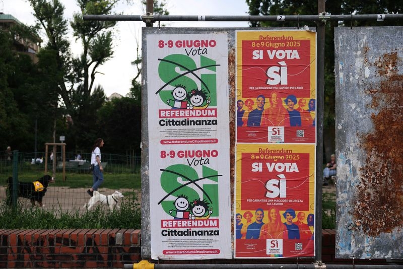Italians vote on easing citizenship requirements, reversing labour reform