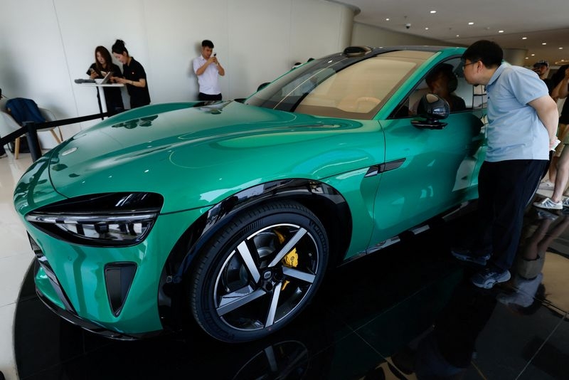 Xiaomi's Tesla Y rival YU7 hits showrooms in Beijing