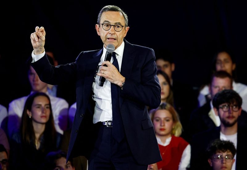 French interior minister wins contest to lead conservative party