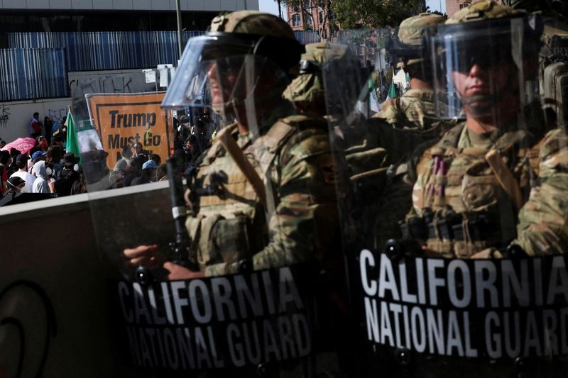 Pentagon defends troop deployments to Los Angeles to protect ICE agents