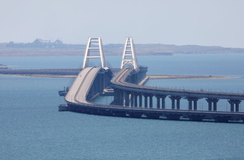 Ukraine says it hit Russia's bridge to Crimea with underwater explosives