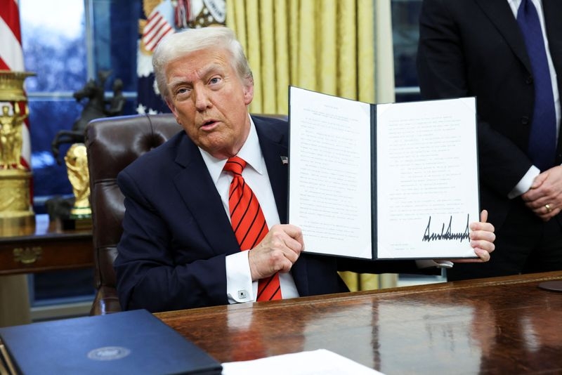 Analysis-With blitz of policies, Trump goes beyond Project 2025's goals