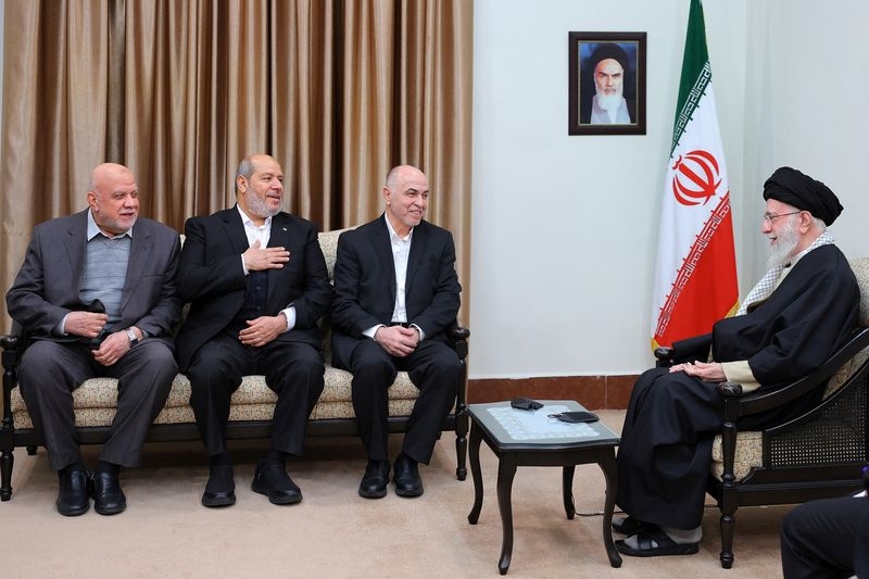 Iran leader Khamenei meets top Hamas leaders in Tehran, state TV says