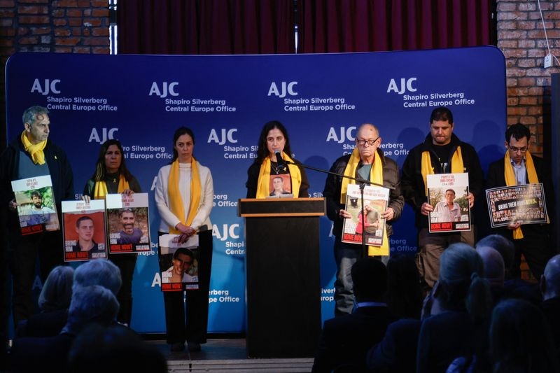 Families of Israeli hostages join commemorations at Auschwitz