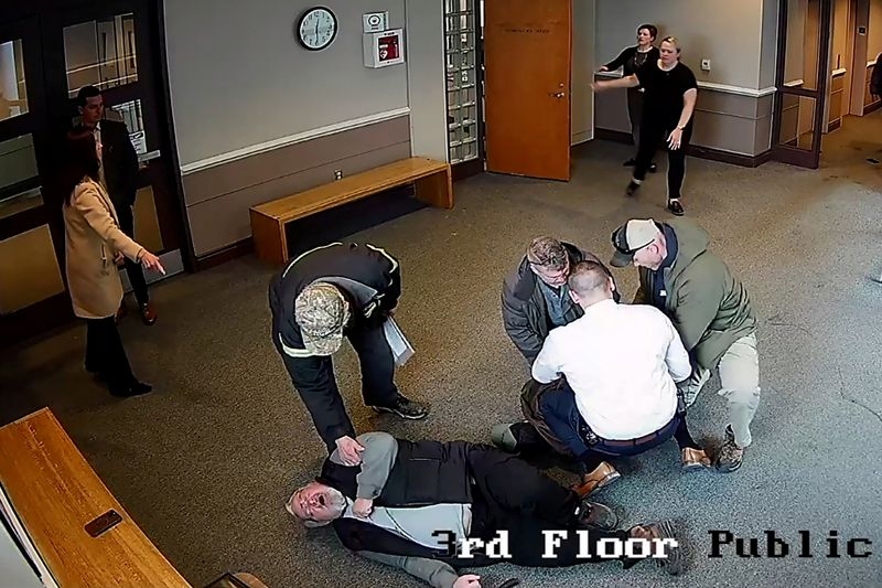 Venezuelan tackled by federal agents in dramatic courthouse arrest in February