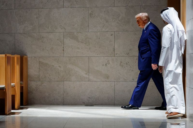 Analysis-Gulf states use opulence and flattery to win Trump's heart