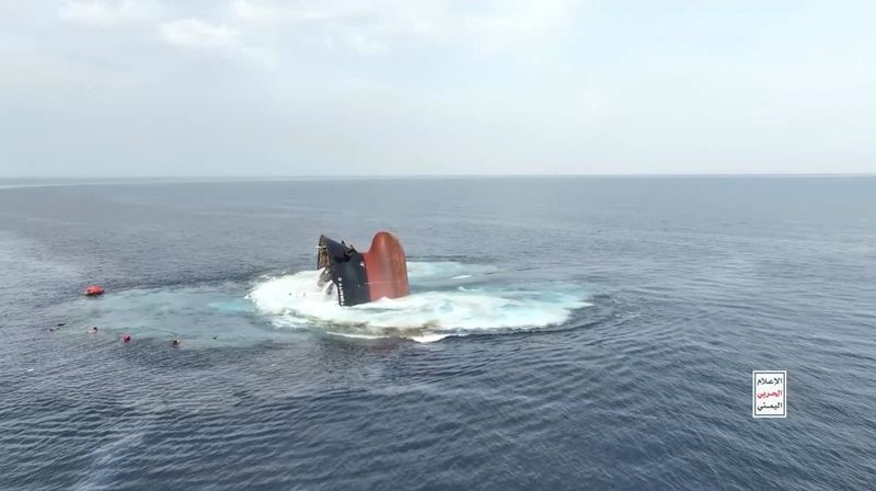 Rescuers save four more survivors from Houthi-struck ship in Red Sea, 11 still missing