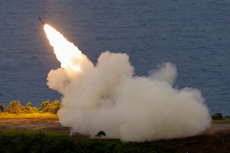 Taiwan test fires for first time new US-supplied HIMARS rocket system