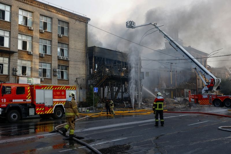 Russia says its strike against Kyiv and other centres was a response to Ukrainian 'terrorist acts'