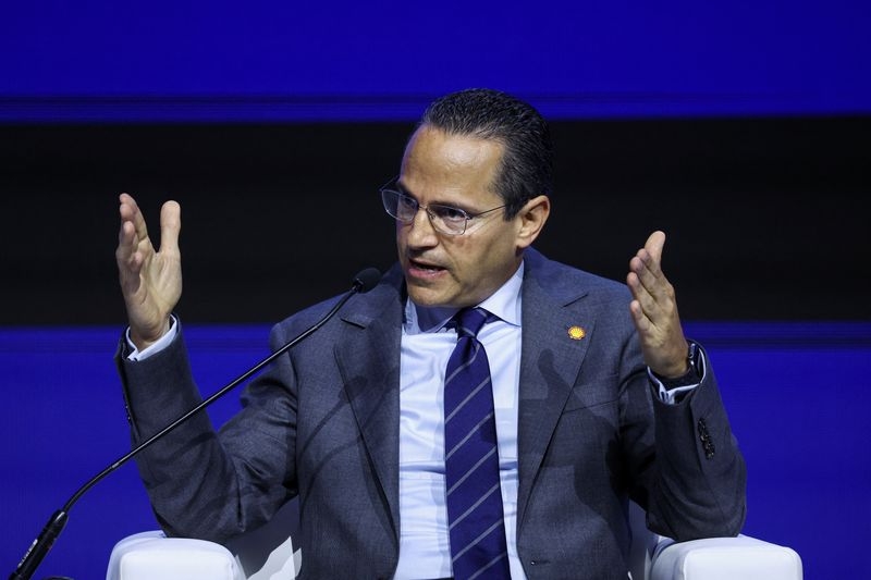 Re-elected Shell CEO, asked about BP, says bar for deals is high