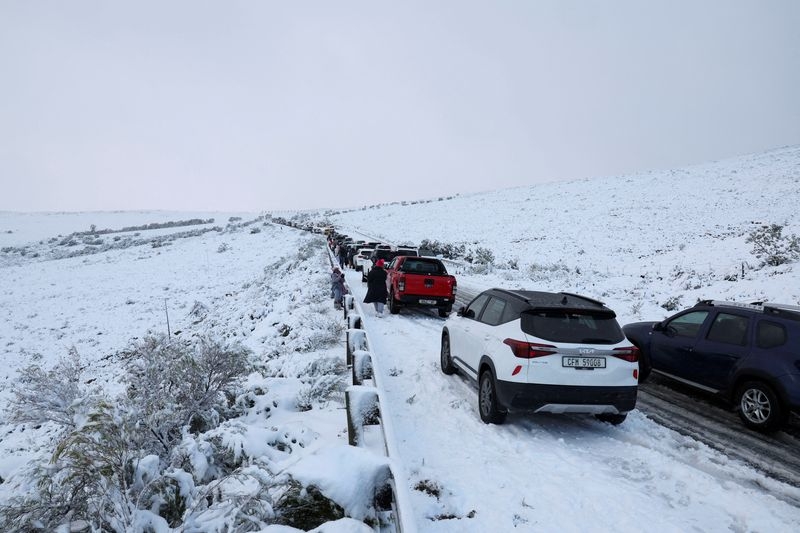 Severe cold front bringing snow in South Africa causes fatal accident, power outages