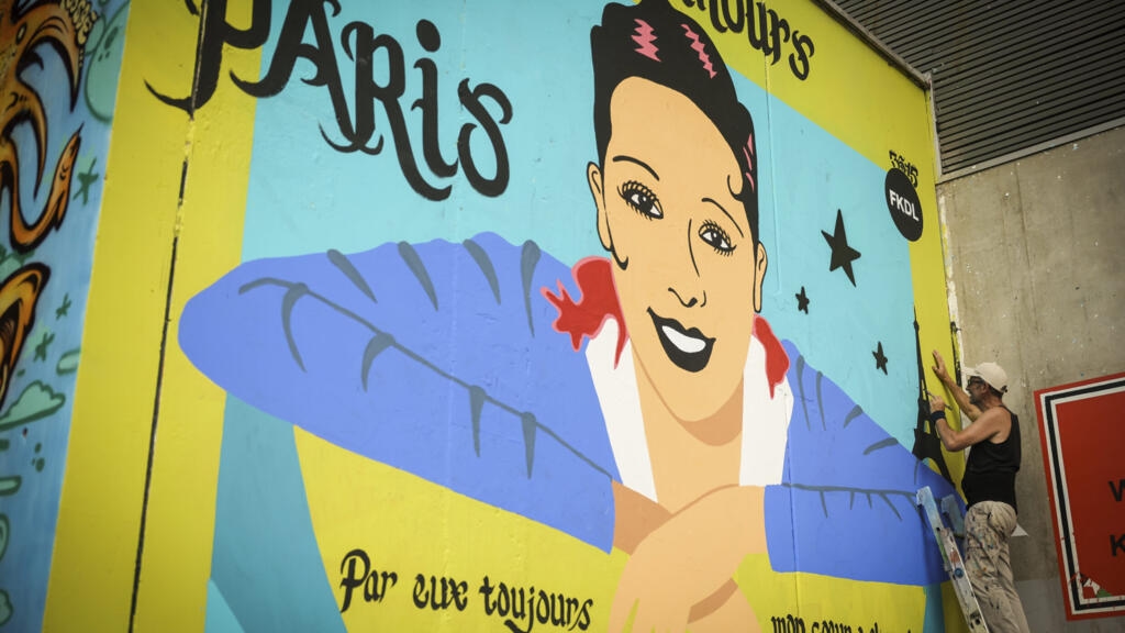 Mural celebrating life of star performer Josephine Baker unveiled in Paris