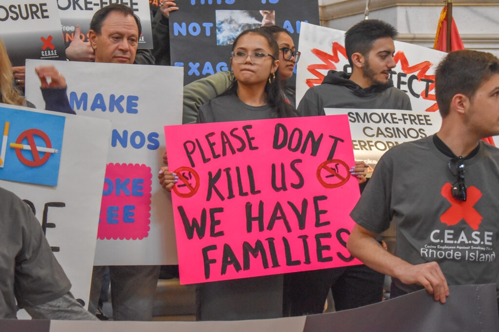 R.I. House momentum for a casino smoking ban is not enough. Unionized workers zero in on Senate.