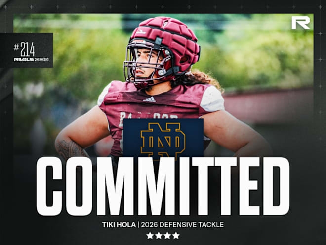 Notre Dame lands a commitment four-star DL Tiki Hola