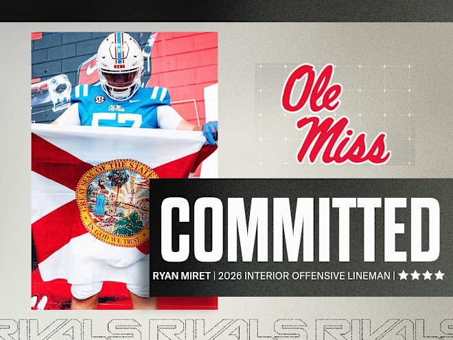 Four-star OL Ryan Miret picks Ole Miss after visit, shuts down recruitment