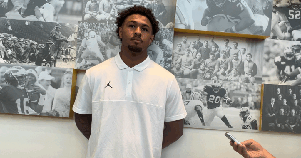 WATCH: TJ Guy, Giovanni El-Hadi talk Michigan fall camp