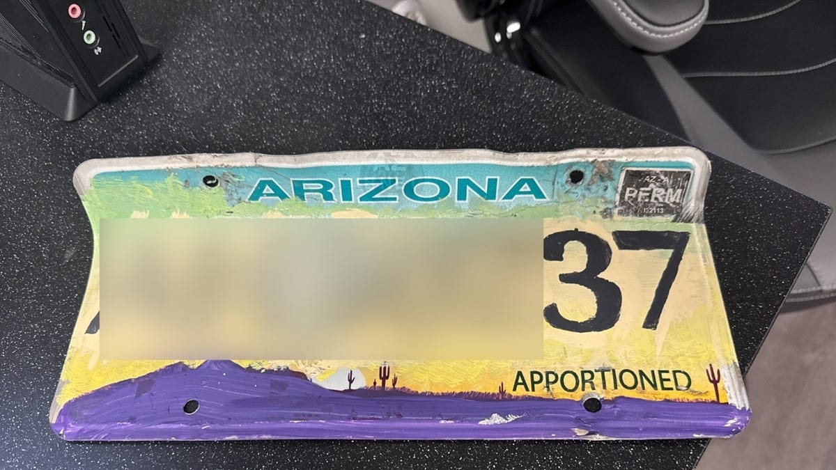 Stolen U-Haul Found 2000 Miles from Home Due to a Hand-Painted License Plate, Police Say