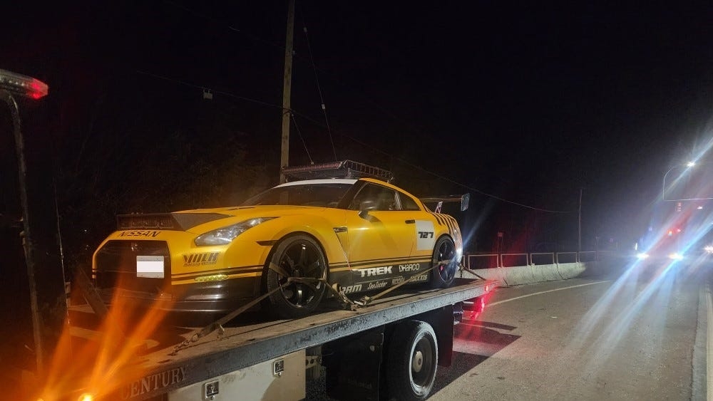 Canadian Police Impound YouTuber's GT-R for Speeding, Drop Him Off at Tim Horton's