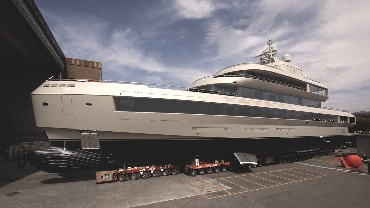 Giorgio Armani Designed This New 236-Foot Megayacht, and It Just Hit the Water