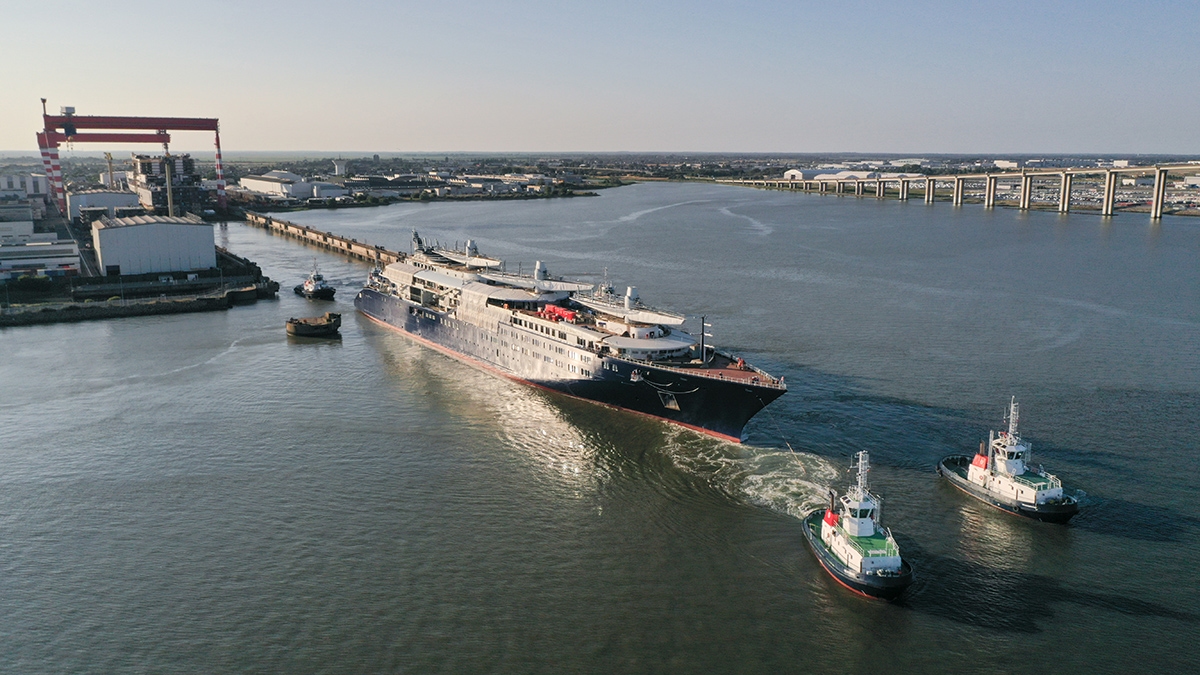 The World's Largest Sailing Yacht Just Hit the Water for the First Time