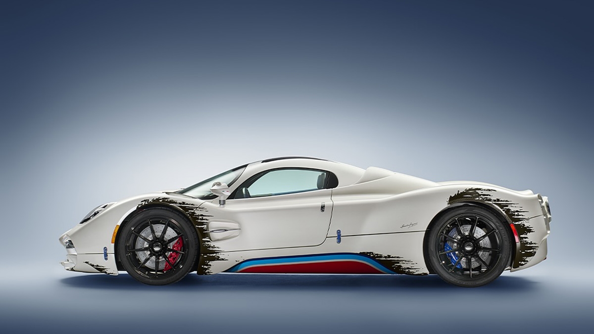 This $2.5 Million Pagani Is Painted With Fake Damage Marks